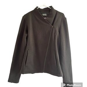 Athleta Women's L On the Move‎ Moto Asymmetric Zip Knit Jacket